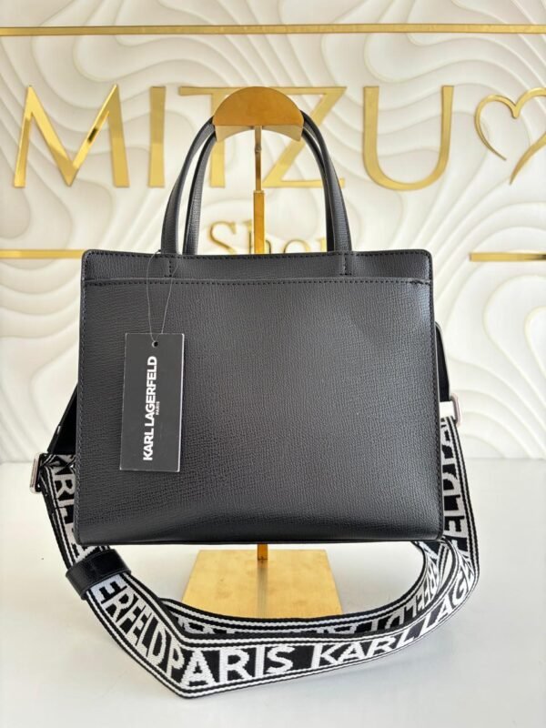 1.3Karllagerfeld MAYBELLE DENIM SATCHEL WITH PINS