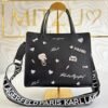 KarlLagerfeld-MAYBELLE SATCHEL WITH PINS KarlLagerfeld-MAYBELLE SATCHEL WITH PINS