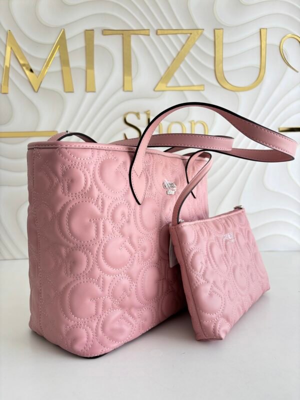 Tote Bag GUESS con Monograma en Relieve