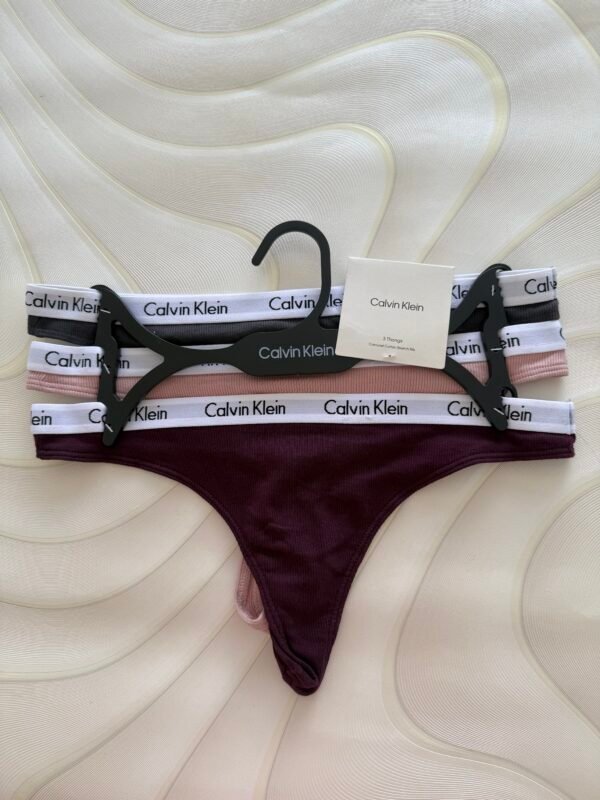 Tangas Calvin Klein talla S set 3 piezas