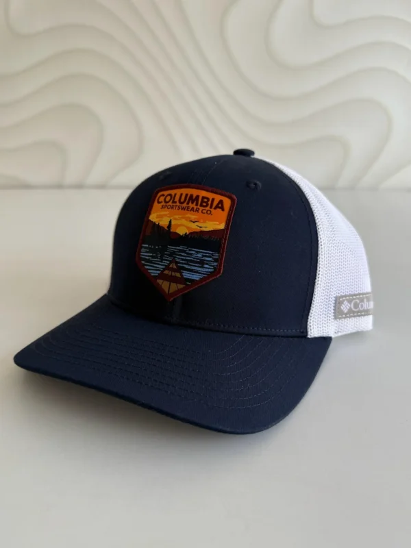 Cachucha Columbia Azul  logo columbia ajustable