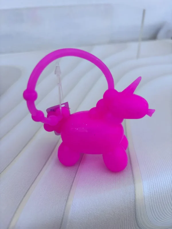 Porta gel Figura de Unicornio Rosa Neon