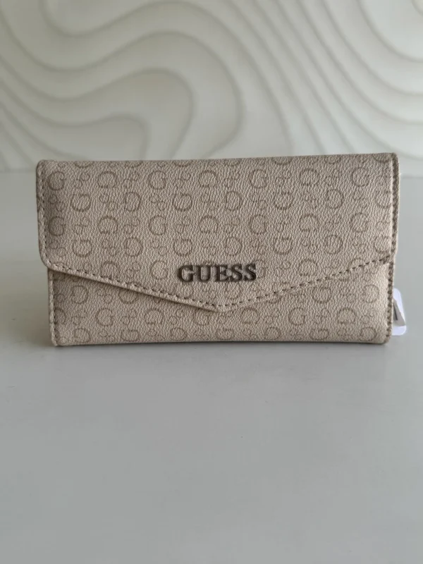 Cartera Beige Monograma Guess