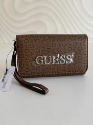 Cartera Guess Monograma Cafe