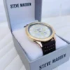 Reloj analogico marca Steve Madden Correa de Piel