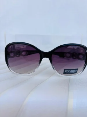 Lentes Steve Madden estilo aviador degradado negro con gris