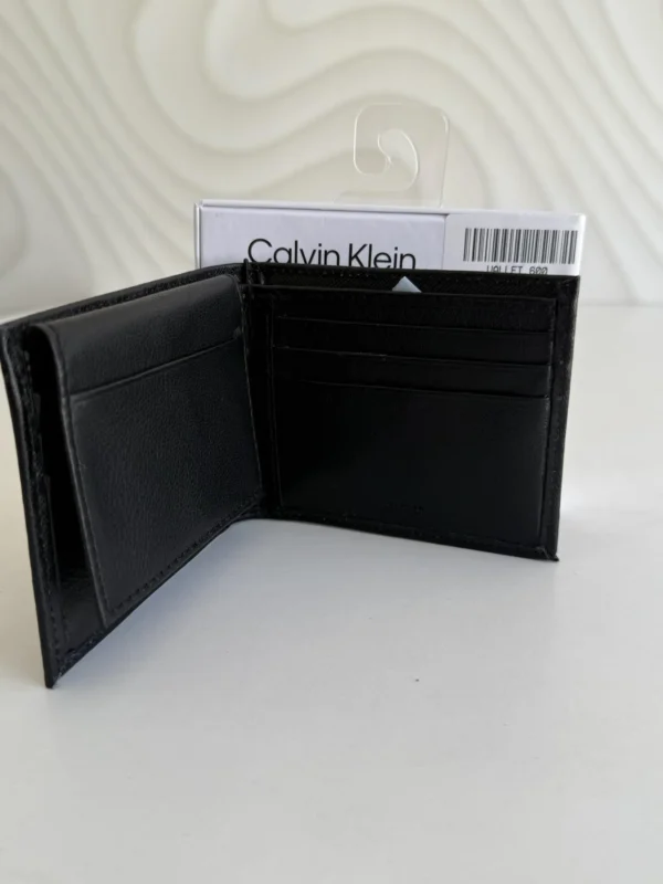 Carteras Calvin Klein Negra Trifold